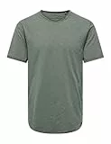 Only & Sons Herren Onsbenne Longy Tee Nf 7822 Noos T-Shirt, Castor Gray, L EU