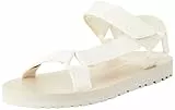 Calvin Klein Jeans Herren Sandalen Sommer, Weiß (Creamy White/Eggshell), 43