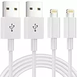 iPhone Ladekabel,Lightning Kabel [2Pack1M] MFi-Zertifiziert iPhone Kabel USB Lightning kabel Für Apple iPhone 14 13 Pro Max Mini XS XR X 8 7 6 6s Plus 5 SE, iPad Air(Weiß)