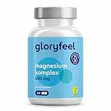 Magnesium Komplex 5 in 1-400mg elementares Magnesiumcitrat, Magnesium bisglycinat, Magnesiumoxid, Magnesium Malat & Magnesiumascorbat - Hochdosiert & Bioaktiv - 365 Kapseln - ohne unnötige Zusätze