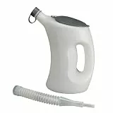 Carpoint Pressol Ausgusskanne 3L mit Deckel, Kappe und Flexlauf, Grau, Weiß