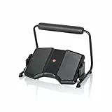 hjh OFFICE Fußstütze Büro PODI F Schwarz ergonomische Fußablage höhenverstellbar & neigbar, inkl. Beinablage, 830111