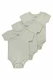 Kindsgard Wickelbody kurzarm „trunder“ – Taupe 74 – 3er-Pack aus Jersey – 100% Bio-Baumwolle – OEKO-TEX zertifiziert – unisex Baby Body – ideal für Erstausstattung & Neugeborene