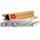GAL-INDUSTRIAL Alu U Profil 20x20x20x2 mm 200cm Aluprofil Aluminium PA38 Alu Schiene U-Profil Zuschnitt nach Maß