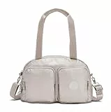Kipling COOL DEFEA Mittelgroße Schultertasche, Metallic Glow (Silber)