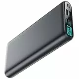 Trswyop Externer Akku 25800 mAh 【2019 Verbesserte Version】 Powerbank, hohe Kapazität, tragbares Ladegerät, LED-Display mit 2 USB-Ports, hohe Geschwindigkeit, Ladegerät für Smartphone, Tablet etc.