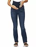 Bellybutton Maternity Damen Boot-Cut Umstands Jeans Jeans Bootcut mit Überbauchbund 0007553, Einfarbig, Gr. 44, Blau (Dark 0012)