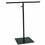 Selyse Geldbörse Display Ständer T-förmig Metall Verstellbar Handtaschen Rack mit Doppelhaken für Halskette Organizer – Ideal für Zuhause und Geschäft – Schwarz