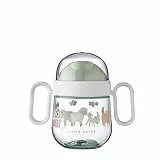Mepal – Auslausicherer Antitropf-Trinklernbecher 2.0 – Ab 6 Monaten – Baby Trinkbecher – Spülmaschinengeeignet – BPA frei – 200ml – Little farm