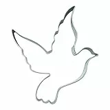 BekkiB - Ausstechform 'Taube' - ca. 6,5 cm, Ausstecher Friedenstaube für Hochzeit, Kommunion uvm. aus Edelstahl, spülmaschinengeeignet - 3492