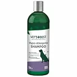 Vet's Best Hypoallergenes Hundeshampoo für empfindliche Haut, lindert Beschwerden bei trockener, juckender Haut, reinigt, befeuchtet und pflegt Haut und Fell 500ml