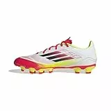 adidas Unisex F50 League Football Boots Multi Ground, FTWR White/core Black/solar Yellow, 42 EU