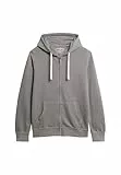 Superdry Herren Classic Essential Zip-Hoodie Anthrazit Grau XL