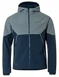 VAUDE Softshell Fahrradjacke Herren Qimsa – Wasserdichte & atmungsaktive Softshelljacke Herren, reflektierende Details, ideal fürs Radfahren im Herbst & Winter - in Grau, Größe: L
