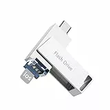 USB Stick für Phone 32GB,Levida Memory Stick 3 in 1,Speicherstick USB 3.0,Fotostick,Photostick,Flash Drive für iOS,Pad,OTG Android Handy,Laptop,Pc(Silber)