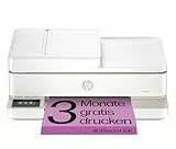 HP ENVY 6520e, Multifunktionsdrucker, 3 Monate gratis drucken mit HP Instant Ink inklusive, Drucken, Kopieren, Scannen, Mobiler Faxversand, Wi-Fi, Automatischer Vorlageneinzug, Touchscreen