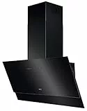 AEG DVE5971HB Kopffreie Wand-Dunstabzugshaube/Serie 9000 mit SilenceTech/Abluft oder Umluft / 90cm / Schwarz/Hob²Hood/max. 310 m³/h/min. 65 – max. 73 dB(A) / A/Touch-Bedienung/Schwarz
