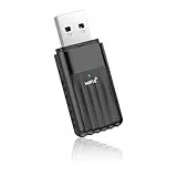 WONLINK WLAN Stick für PC, 900Mbps WiFi 6 (802.11ax) WLAN USB-Adapter mit Bluetooth 5.3, Dual-Band, OFDMA+MU-MIMO, Eingebaute Antenne, Kompatibel mit Windows 11/10, WPA3 (Schwarz)