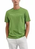 Marc O'Polo Herren T-Shirt aus Bio-Baumwolle Regular Fit, Grün (Spring Fern), L