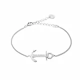 PAUL HEWITT Anker Armkette Anchor Spirit Plated - Armkette Damen Silber 925, Anker Armband Frauen