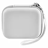 Leayjeen Digitalkamera 4K Tasche, Kompatibel mit FlyFrost/IXNAIQY/JGIPL/TEFTYMON/YiFuar Kameras, Eva Hartschutz-Tragecase mit Innentasche (nur Tasche) Weiß