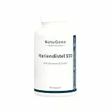 NatuGena Mariendistel 500-500 mg Mariendistelsamen-Extrakt davon 400 mg Silymarin & 80 mg Cholin pro Tagesdosis, hoher Gehalt an natürlichem Silymarin, 90 Kapseln (90-Tage-Packung)