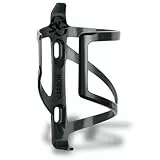 SKS GERMANY DUAL SC LH Flaschenhalter für Fahrräder (Fahrradzubehör aus recycelten Carbonfasern, seitliche Entnahme, für alle gängigen Fahrradflaschen), schwarz