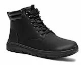ZIGSAM Herren Arbeitsschuhe Küche rutschfeste Arbeitsstiefel Wasserfeste Berufsschuhe Männer Rutschhemmender SRC Laufsohle Koch Schuhe Leicht Bequeme Arbeits Derby Oxford Stiefel,40EU