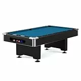 Automaten Hoffmann Billardtisch Club Pro III | Schieferplatte, Nivellierfüße, K-55 Bandenprofil | Für Verein u. Indoor | Naturkautschuk Banden, einfache Tuchbespannung
