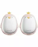 Gaiatop Handwärmer Elektrisch, 2er-Pack 3 Heizmodi Magnetisch Tragbar Taschenwärmer Wiederverwendbar, Outdoor Camping Hand Warmers Wandern Gadgets Jagd Zubehör Geschenk für Frauen Männer (Helles Rosa)