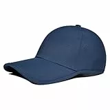 PivotWing Cap Herren Basecap Kappe Wasserabweisend Leicht Atmungsaktiv Damen Outdoor Heißer Tag Sonnenbrandbeständig Baseball Cap Herren Weich Verstellbar Mütze DunkelBlau 56-58cm
