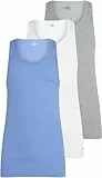 Calvin Klein Herren 3er Pack Tank Tops aus Baumwolle, Mehrfarbig (White, Grey Heather, Glacier), M