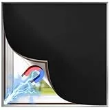 BKSAI 100% Verdunkelungsrollo mit Magnetrahmen Fenster Verdunkelung Magnetisch – Ohne Bohren Zuschneidbar Verdunklungsstoff Magnetverschluss (100X150CM)
