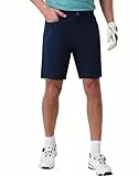 Pioneer Camp UV-Schutz Golf Shorts Herren - Schnelltrocknende Polyester Shorts mit 2-Wege-Stretch (3 Taschen) - Leichte & Praktische Kurze Hose für Sommer Dunkelblue Größe:34