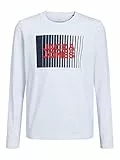 JACK & JONES JUNIOR Jungen Jjecorp Logo Tee Play Ls O-Neck Noos Jnr T-Shirt, White, 140