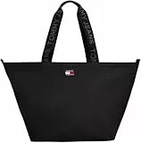 TOMMY JEANS Damen TJW ESS Daily Tote AW0AW17891, Schwarz (Black), Einheitsgröße, Schwarz (Schwarz), One Size