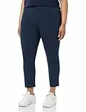 Amazon Aware Damen Schmale Hose aus Ponte-Strick (in Übergröße erhältlich), Marineblau, 7XL Große Größen