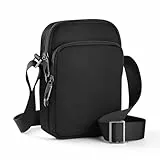 BROADREAM Anti Diebstahl Umhängetasche - Schultertasche mit Reißverschluss Lock & RFID-Blockierung, Wasserdicht Brusttasche Chest Crossbody Bag Herren Damen Tägliches Leben Reise