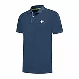 DUNLOP Herren Club Mens Polo Tennis-Shirt, Blau, M