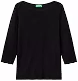 United Colors of Benetton Damen Pullunder Maglia M/L, Schwarz (Nero 100), S