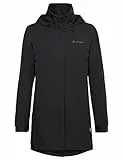 VAUDE Damen Regenjacke Escape Parka, wasserdichter Regen-Parka, atmungsaktiv und winddicht, black, 42
