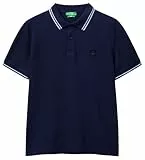 United Colors of Benetton Herren Maglia Polo M/M 3f9hu302e Polohemd, blau, XL