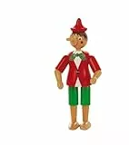 Pinocchio articulado | Trudi by Sevi | Juegos de madera sevi. Figura de juguete para niños. Decoración artesanal | 20cm altezza | Pinocchio | modelo 81373