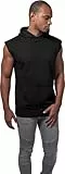 Urban Classics Herren Open Edge Sleeveless Hoody Kapuzenpullover, Schwarz (Black 7), M