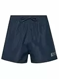 Emporio Armani EA7 Herren-Badeshorts mit Logo, 7M001677, Blau/Silber, X-Large