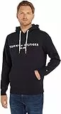 Tommy Hilfiger Herren Hoodie Core Tommy Logo mit Kapuze, Blau (Sky Captain), M