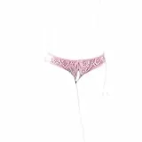 KHUFUZI Frauen sexy Unterwäsche Unterwäsche Spitze Tangas Höschen Niedliche G-Strings Kurzes Geschenk für Freundin (Rosa)
