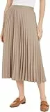 Tommy Hilfiger Damen Rock Twill Pleated Midi-Länge, Beige (Beige), 34