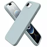 ORNARTO für iPhone 16e (2025) Hülle Silikon 6,1 Zoll, dünne Handyhülle aus flüssigem Silikon, Kratzfeste und stoßfeste Schutzhülle Case(2025) - Minzgrün