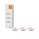 LEDVANCE LED Einbaustrahler, Leuchte für Innenanwendungen, Warmweiß, Stufenlos Dimmbar per Wandschalter, weiss, spot Set ADJ Simpe DIM, White